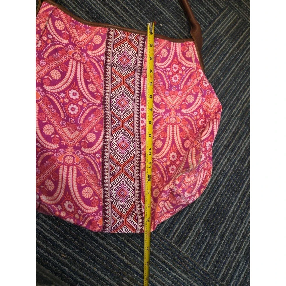 Kalencom Amy Butler Fabric Hobo Shoulder Bag Purse Pink‎ FloralHTF